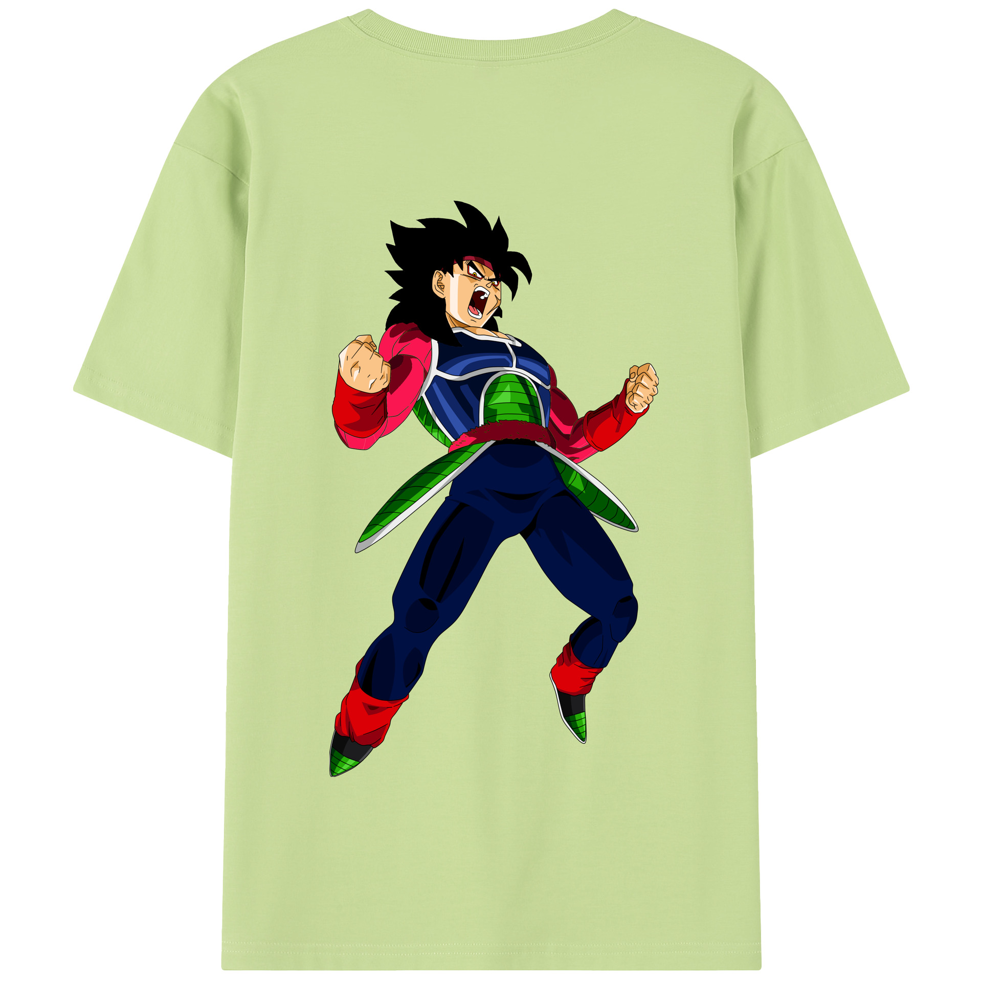 （画像用） ドラゴンボール バーダック DRAGON BALL Burdock 綿100％半袖Tシャツ（背面プリント）